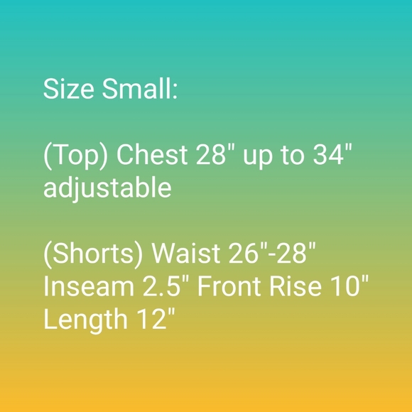 Bralette Shorts Set Bra Boutique NEW Summer Swim - Picture 5 of 11